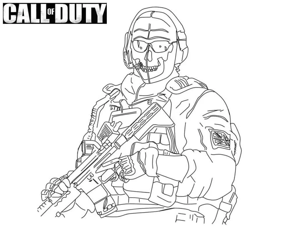 Desenhos de Call Of Duty Para Colorir 3