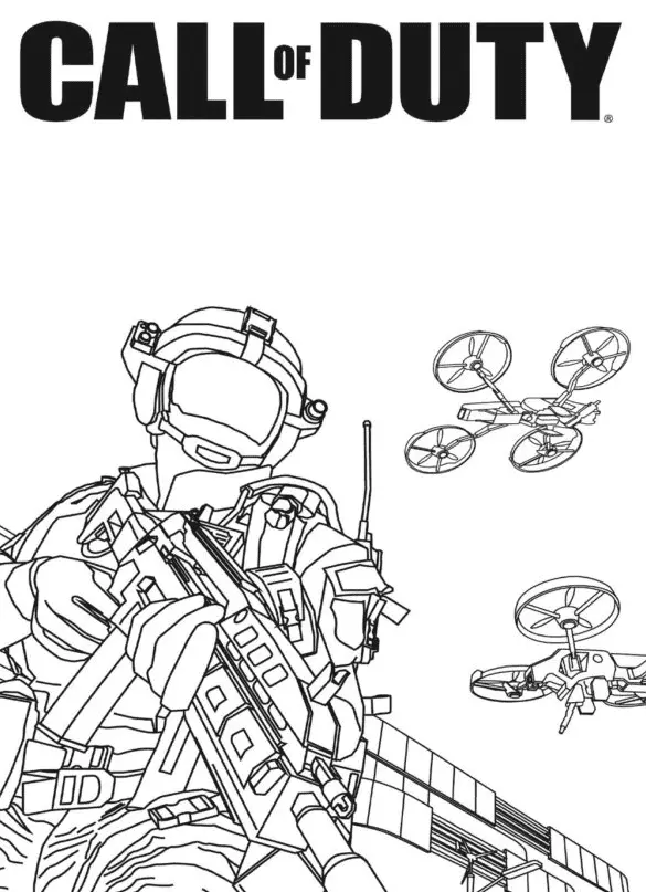 Call of Duty Coloring Pages 30