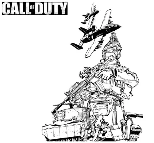 Desenhos de Call Of Duty Para Colorir 31