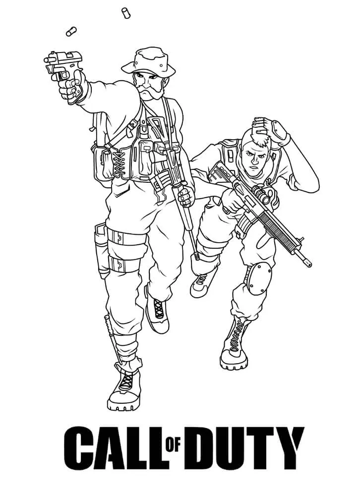 Desenhos de Call Of Duty Para Colorir 33