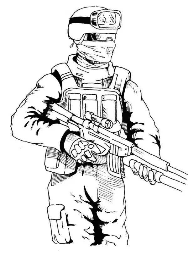 Desenhos de Call Of Duty Para Colorir 39