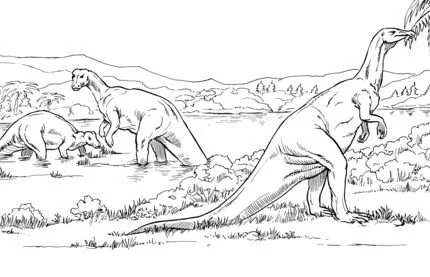 Camptosaurus Coloring Pages 8