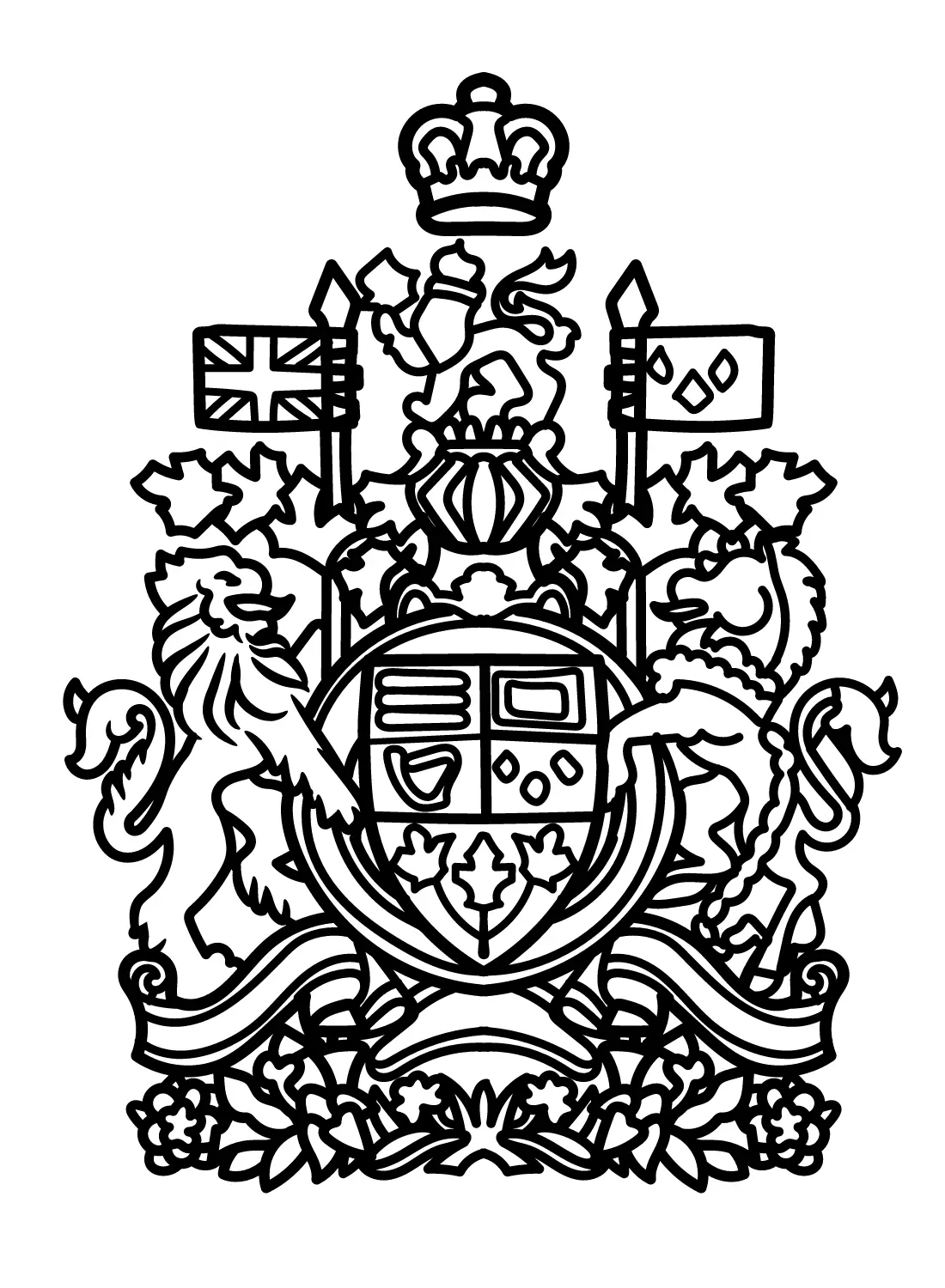 Desenhos de Canada Para Colorir 31