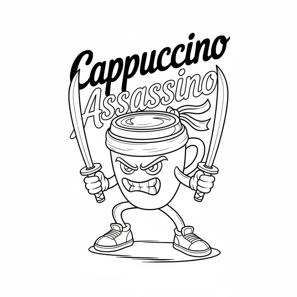 Cappuccino Assassino Ausmalbilder 19