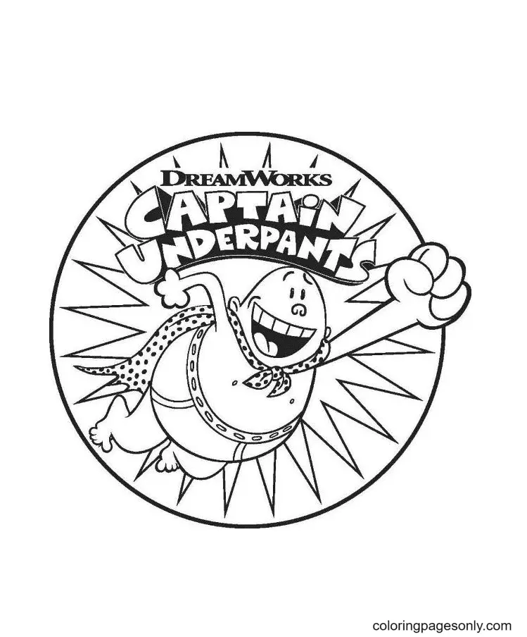 Desenhos de Capitao Cueca Para Colorir 36