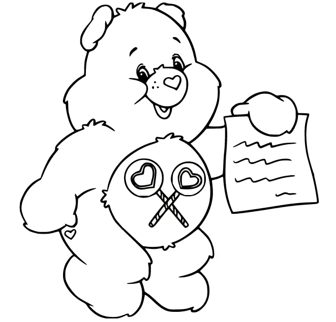 Desenhos de Ursinhos Carinhosos Para Colorir 69
