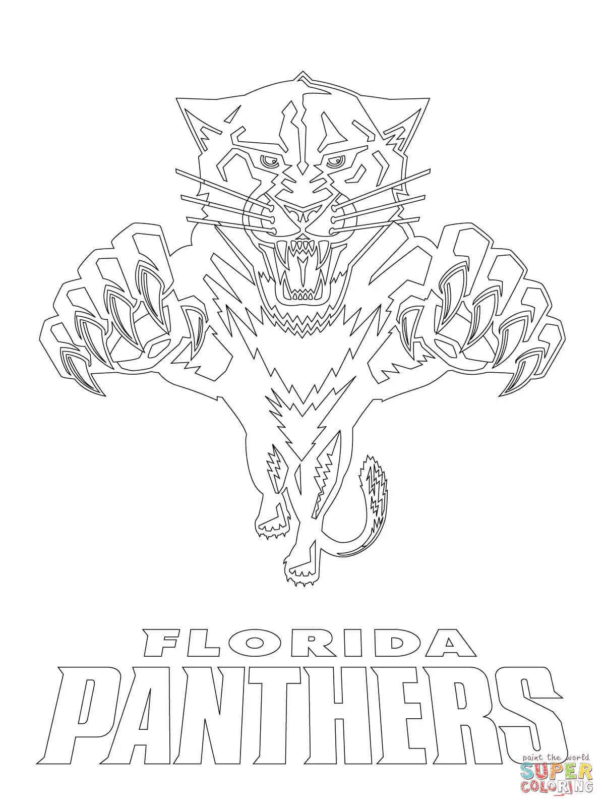 Carolina Panthers Para Colorir 16