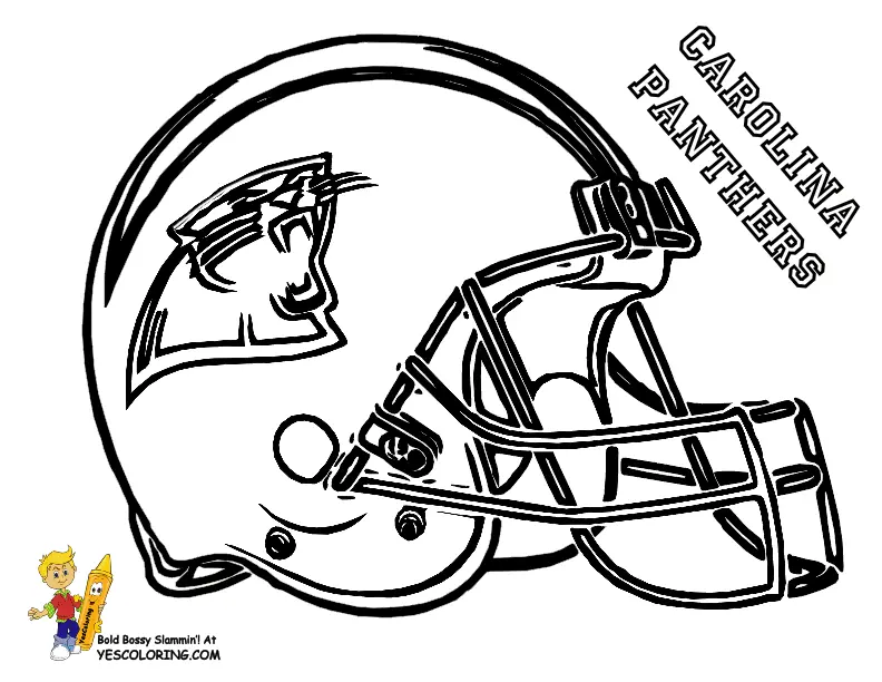 Carolina Panthers Para Colorir 4