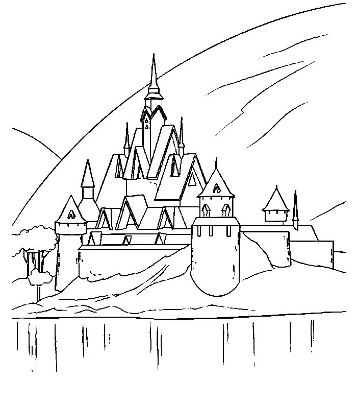 Schloss Ausmalbilder 1