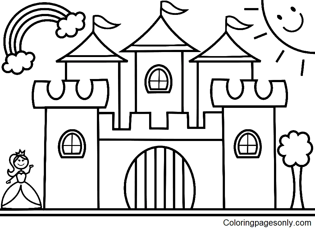 Schloss Ausmalbilder 25
