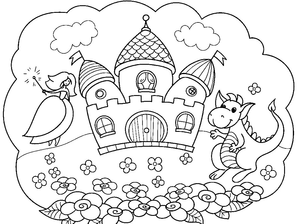 Schloss Ausmalbilder 31