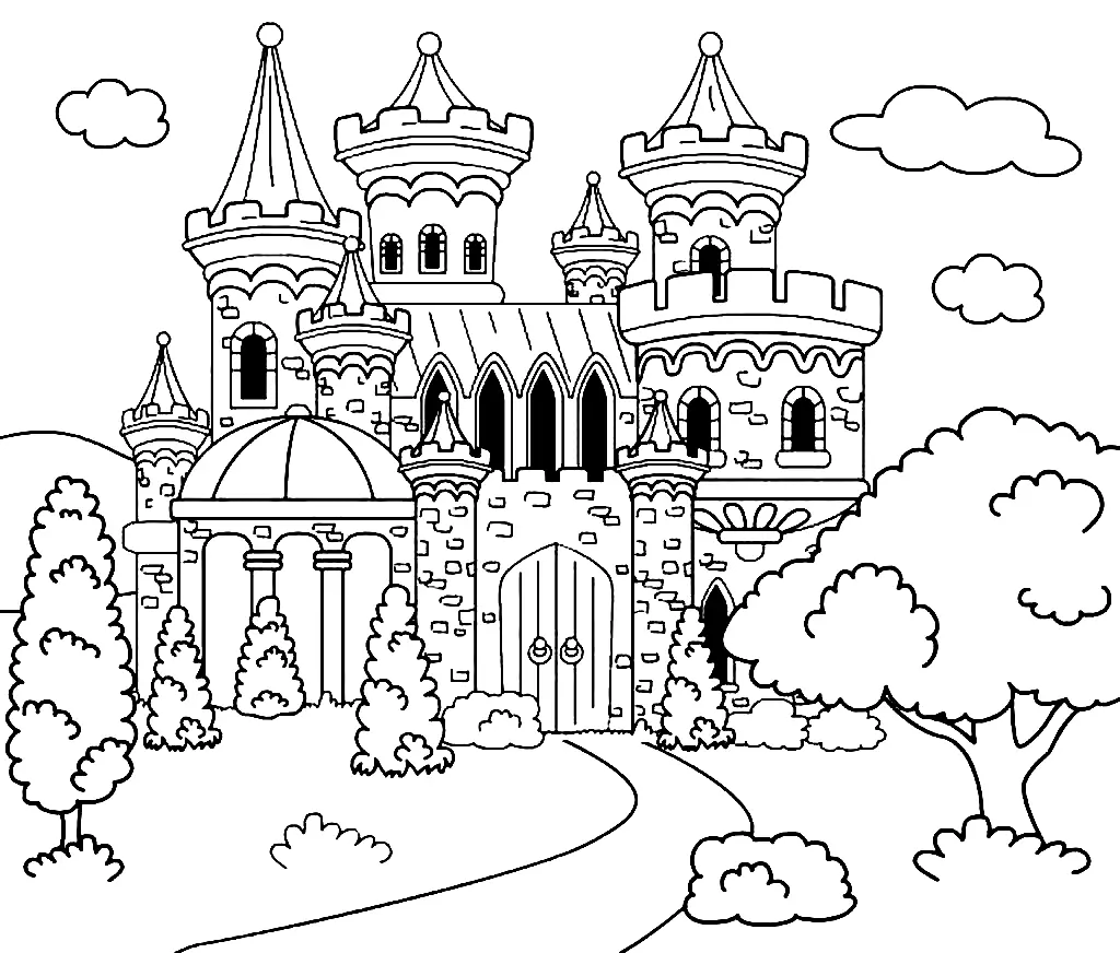 Schloss Ausmalbilder 50