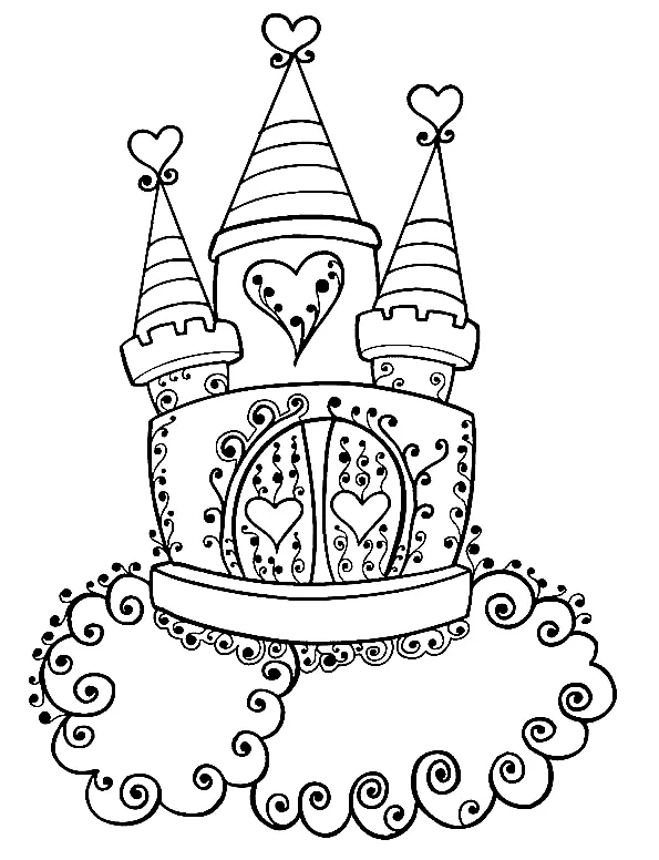 Schloss Ausmalbilder 62