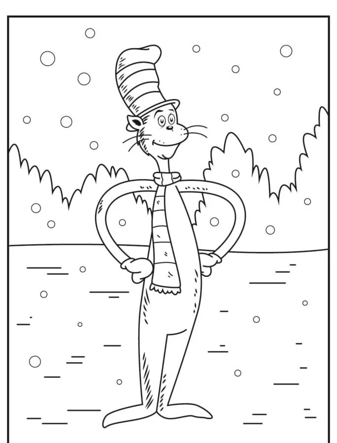 Cat In The Hat Coloring Pages 13