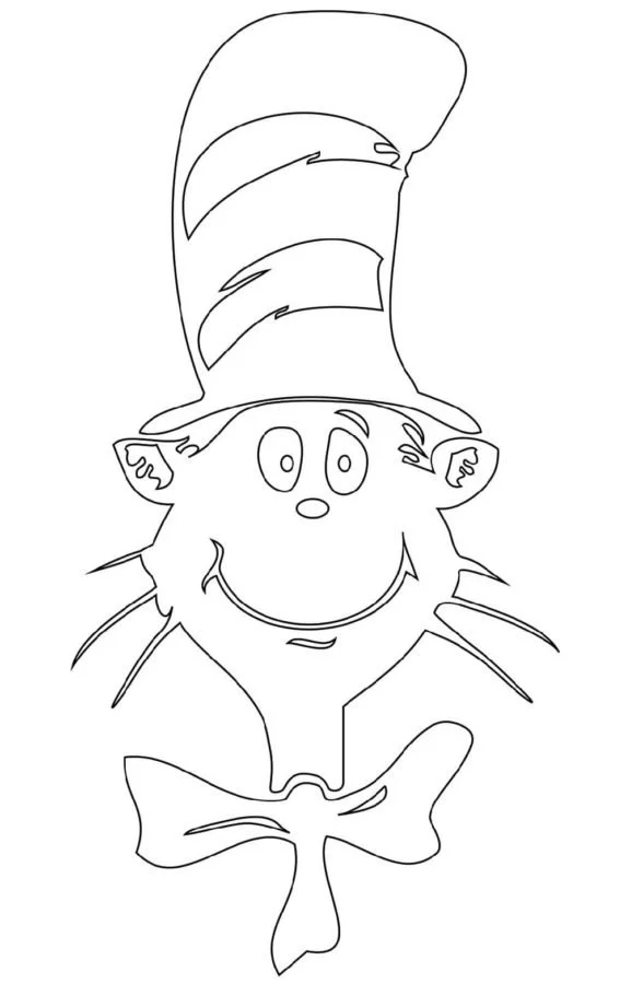 El Gato En El Sombrero Para Colorear 15