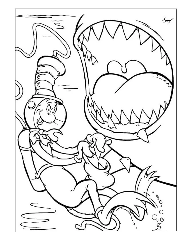 Gato com Chapeu para colorir 19