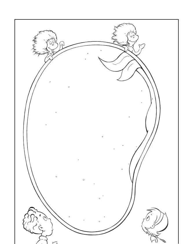El Gato En El Sombrero Para Colorear 25