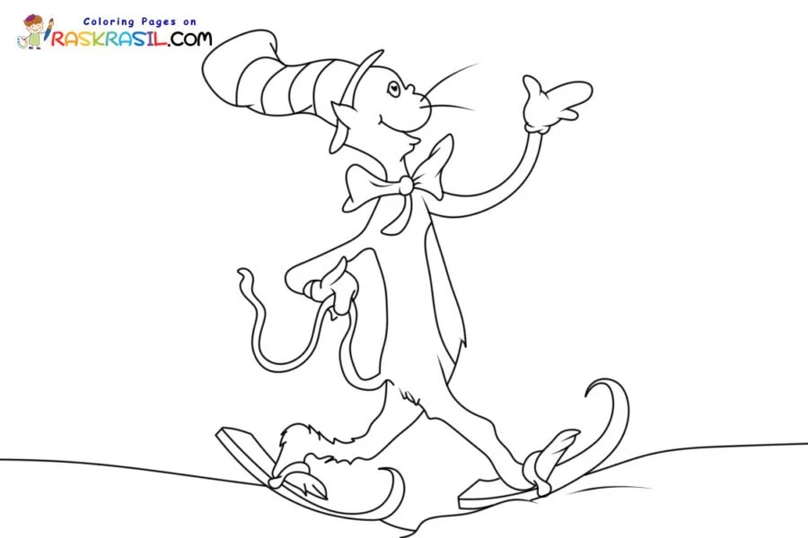 Gato com Chapeu para colorir 50