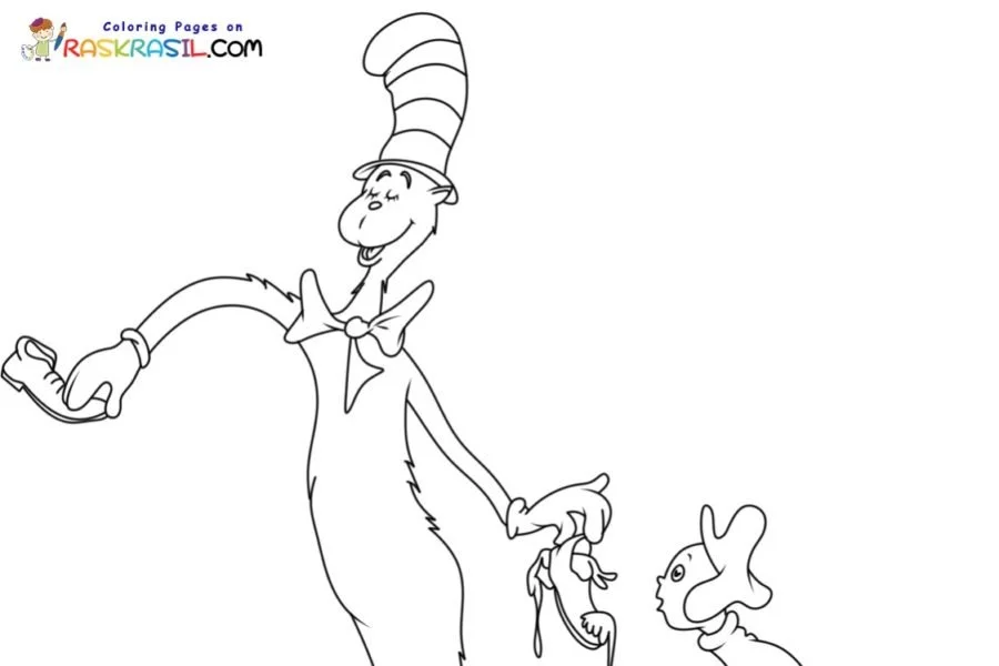 Cat In The Hat Coloring Pages 51