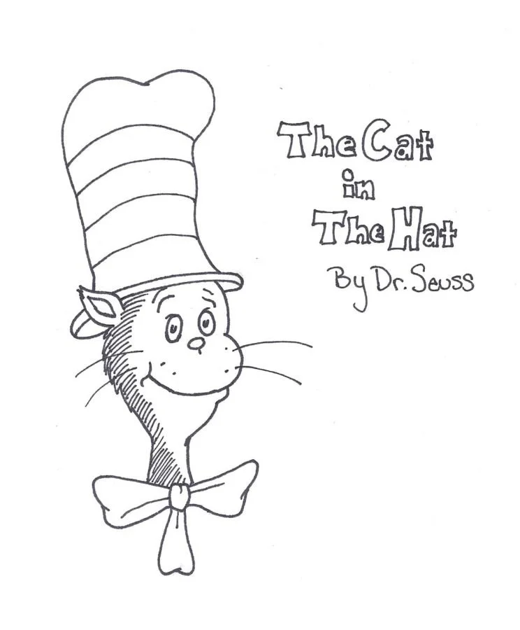 El Gato En El Sombrero Para Colorear 6