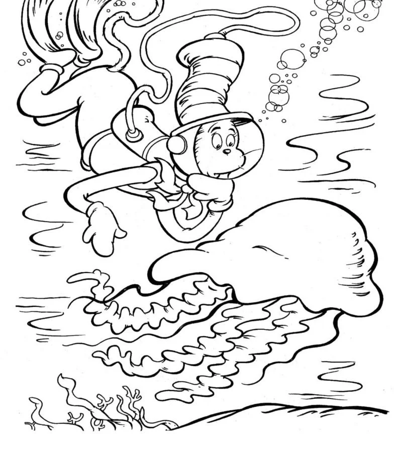 Gato com Chapeu para colorir 70