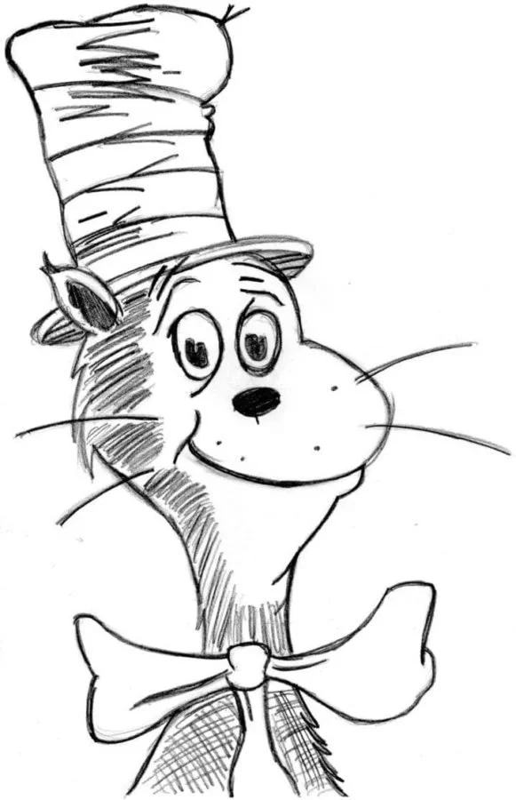 El Gato En El Sombrero Para Colorear 8