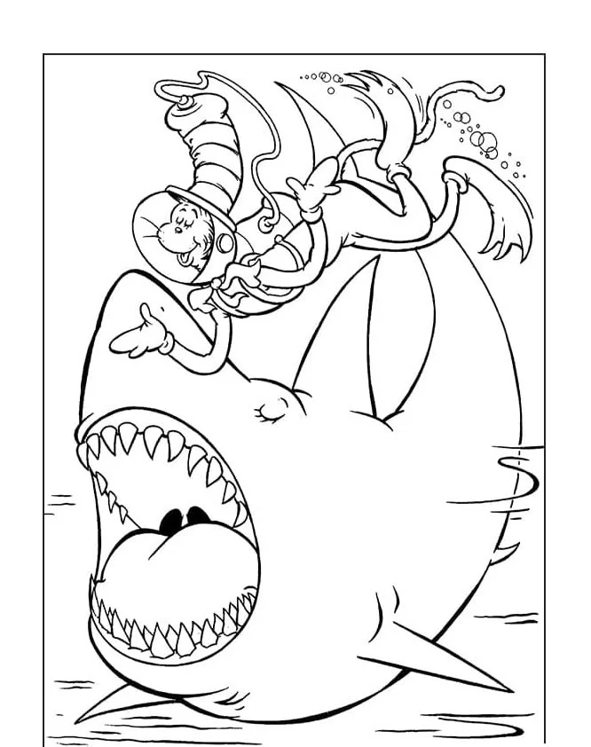 Gato com Chapeu para colorir 85