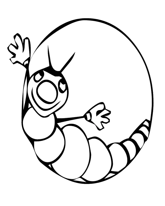Caterpillar Coloring Pages 21