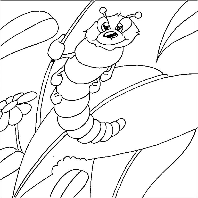 Caterpillar Coloring Pages 40