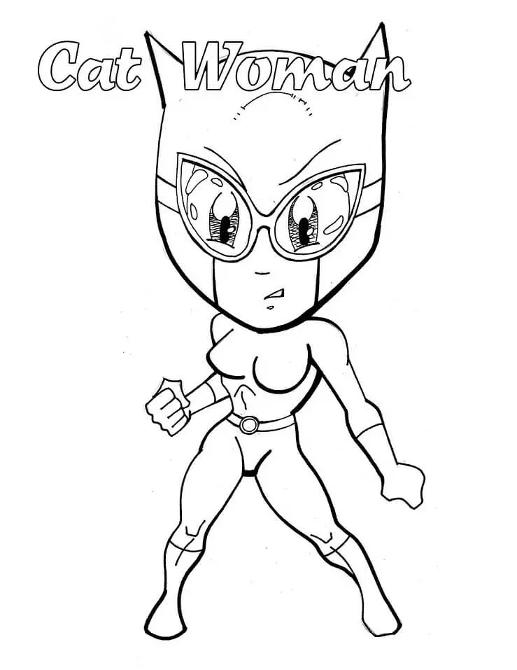 Catwoman Coloring Pages 18