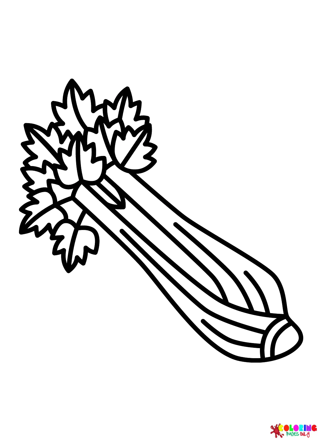 Celery Coloring Pages