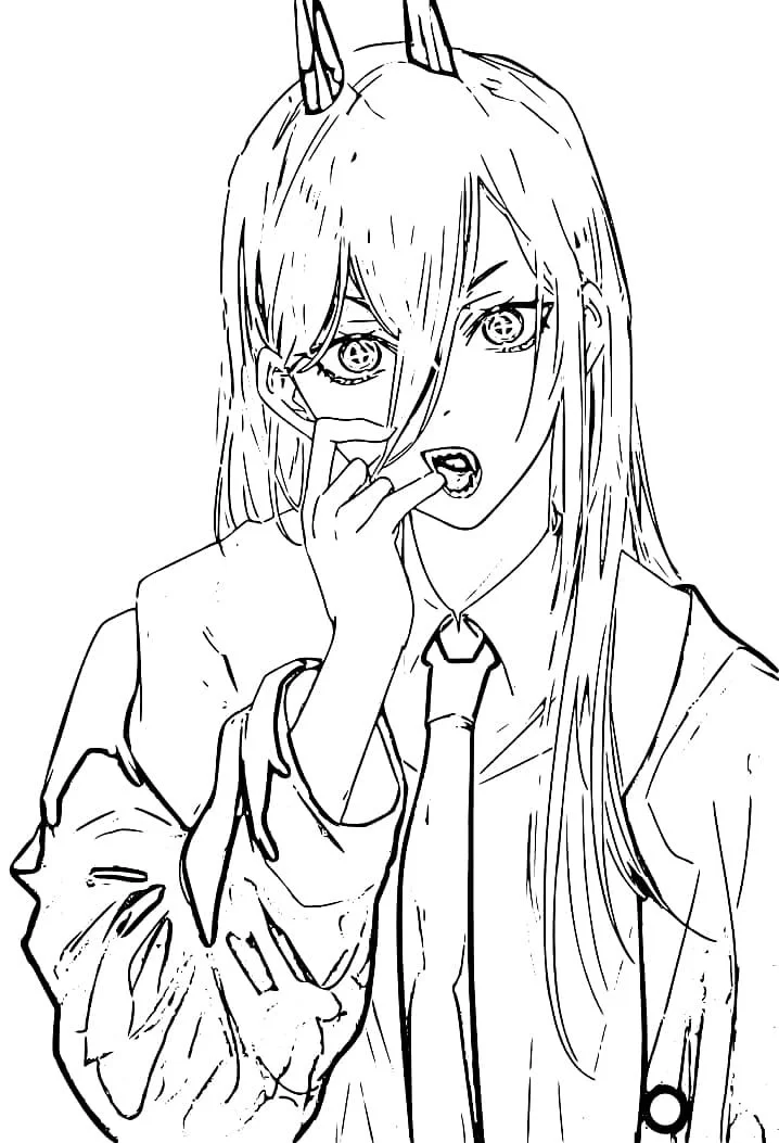 Chainsaw Man Ausmalbilder 20