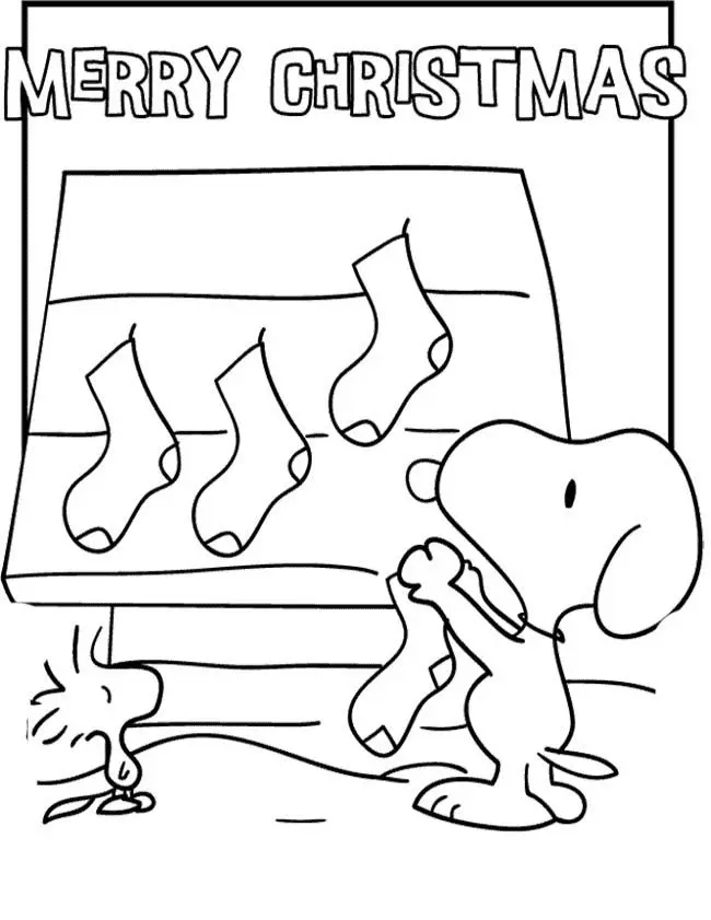 Charlie Brown Christmas Para Colorear 6