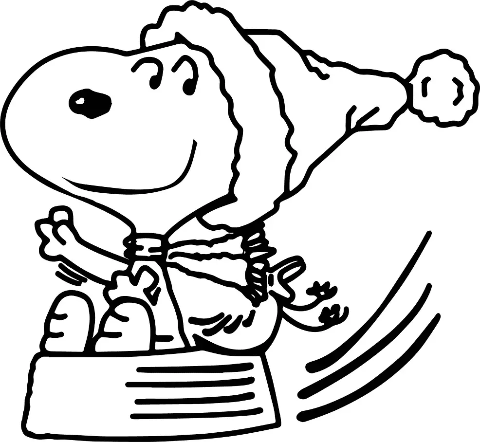 Charlie Brown Christmas Coloring Pages 7