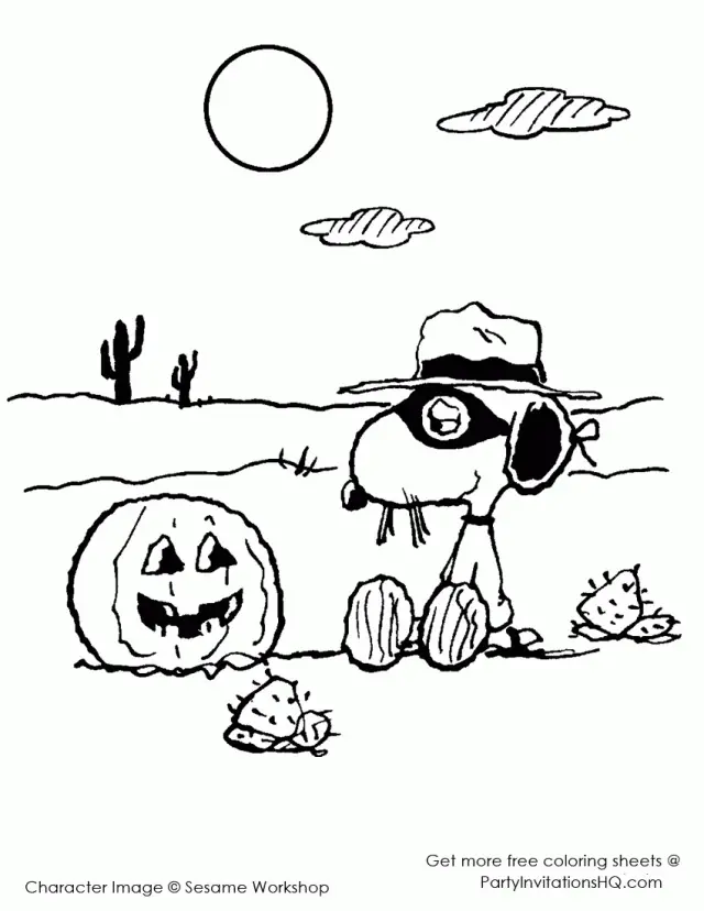 Charlie Brown Halloween Ausmalbilder 11