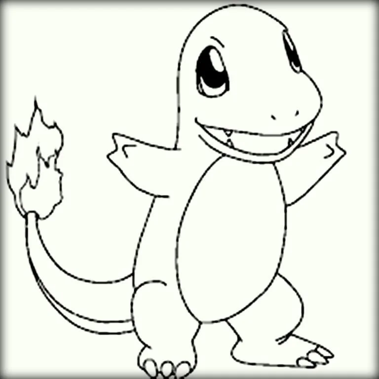Charmander Coloring Pages 11