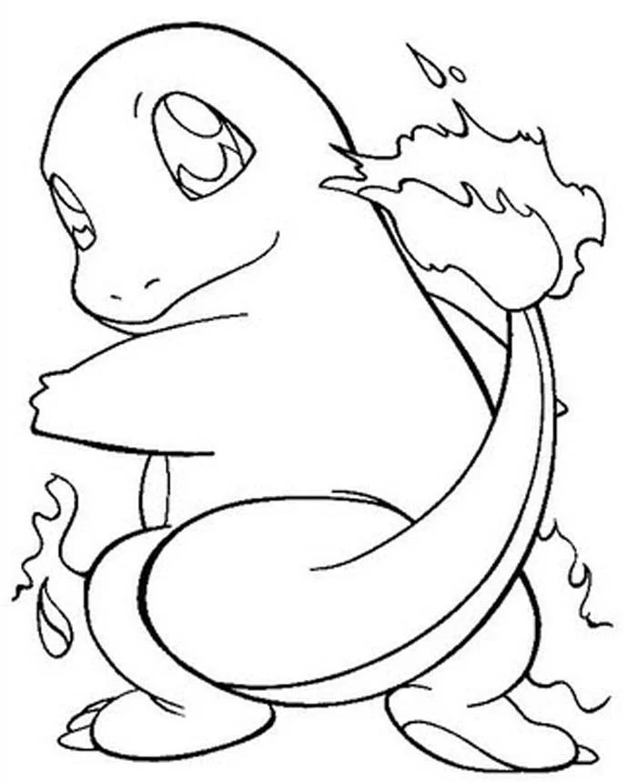 Charmander Coloring Pages 14