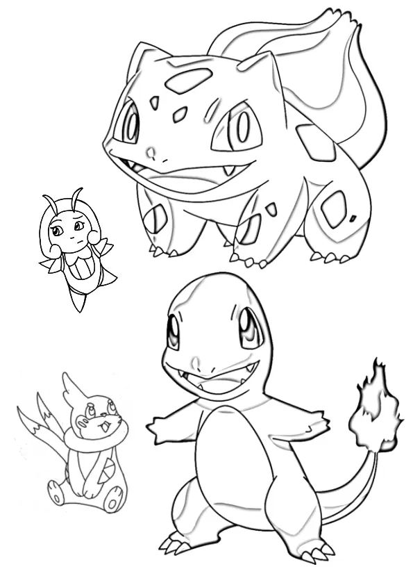 Desenhos de Charmander Para Colorir