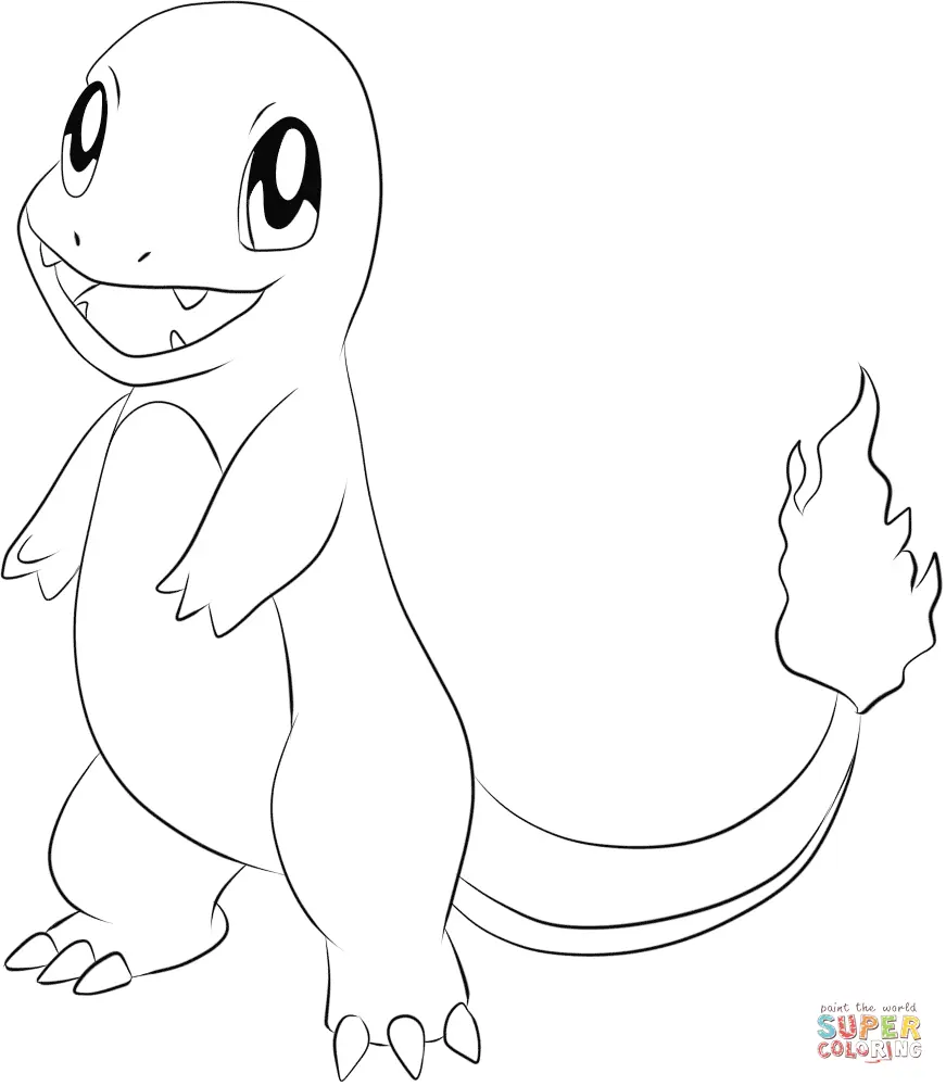 Charmander Coloring Pages 3
