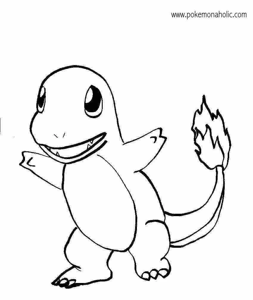 Charmander Coloring Pages 4