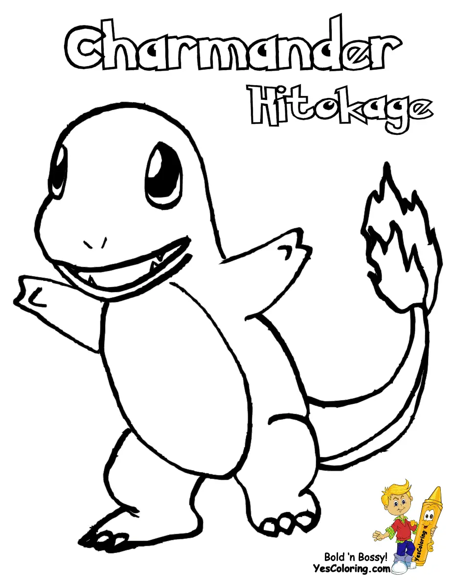 Charmander Coloring Pages 5