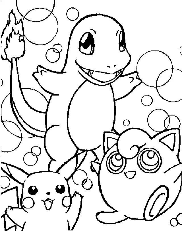 Charmander Coloring Pages 6
