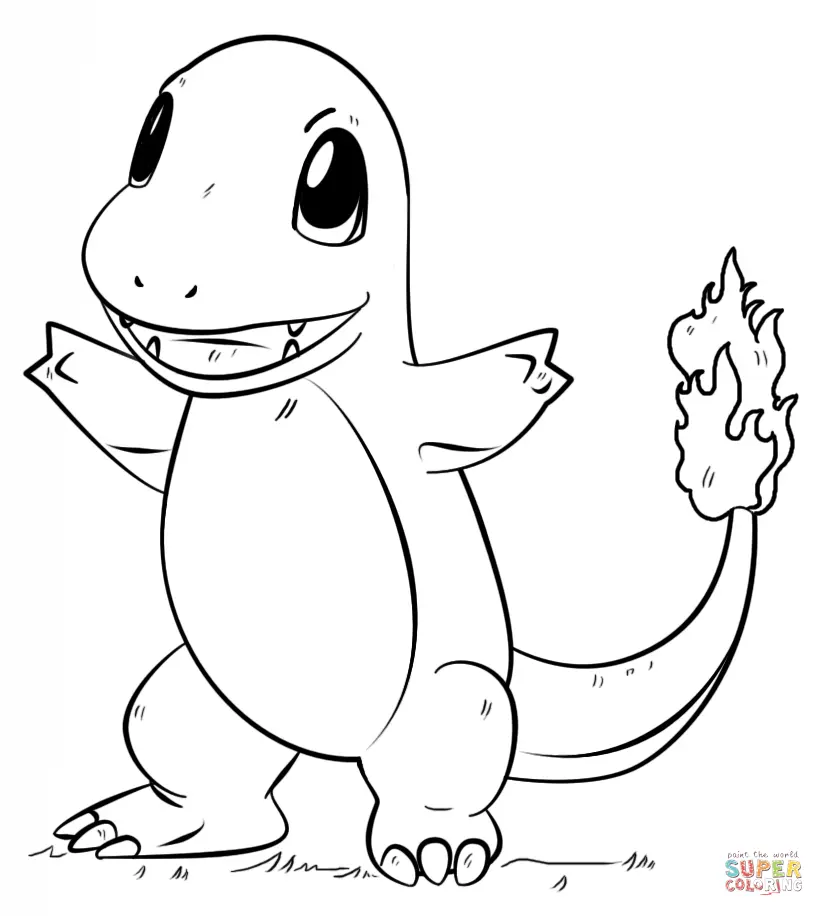 Charmander Coloring Pages 8