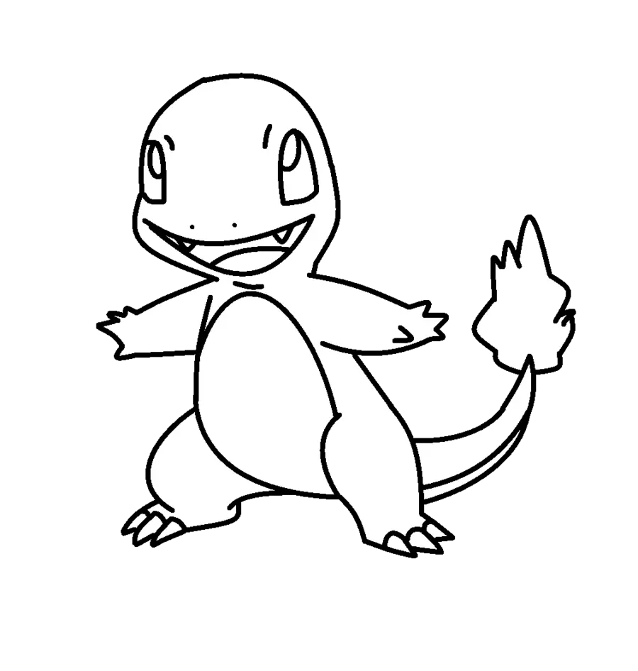 Charmander Coloring Pages 9