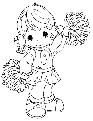Cheerleading Coloring Pages 20