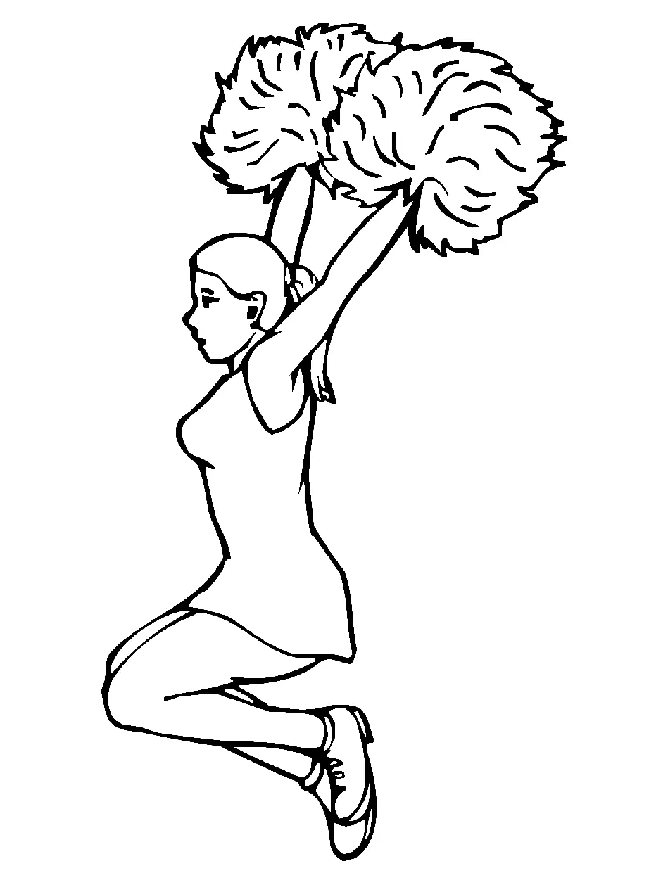 Cheerleading Coloring Pages 31
