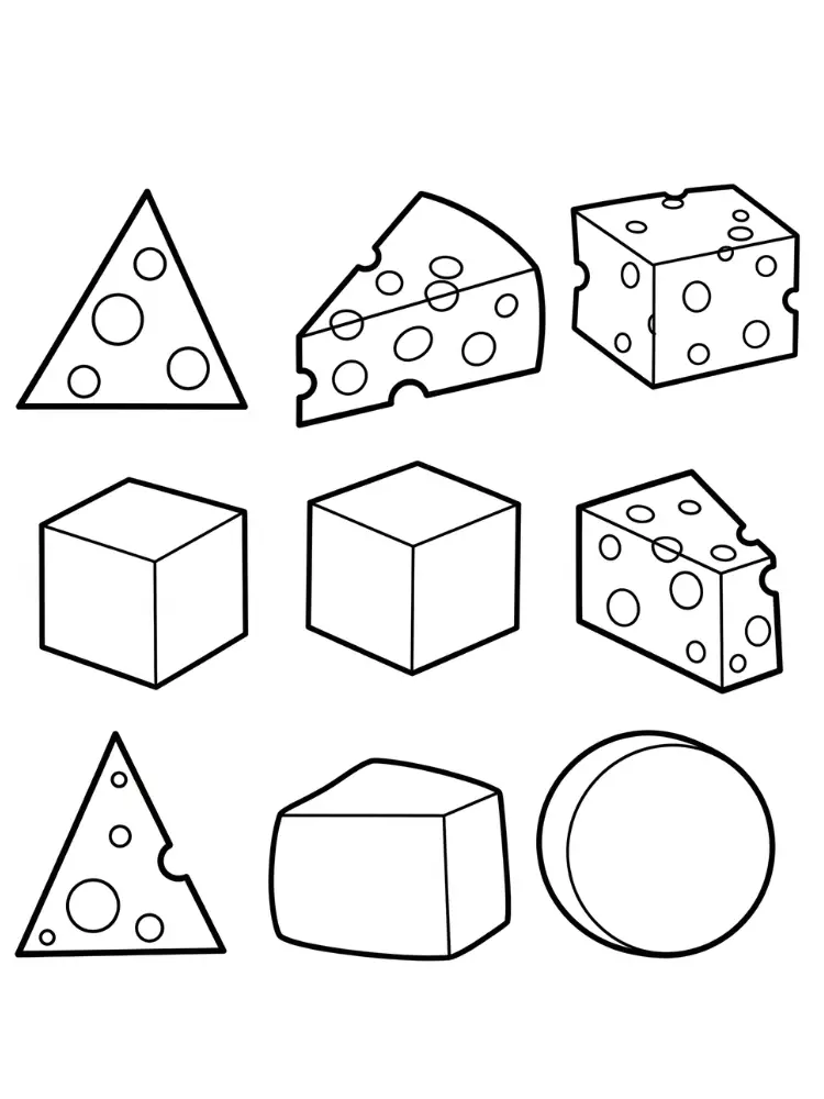 Queijo Para Colorir 11
