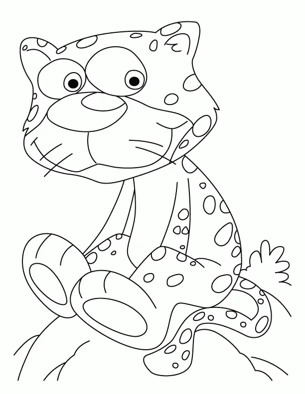 Cheetah Coloring Pages 16