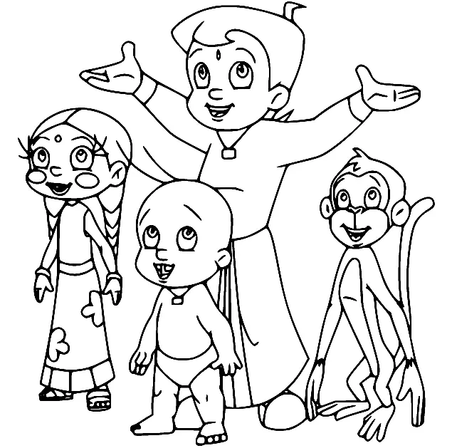 Chhota Bheem Coloring Pages 2