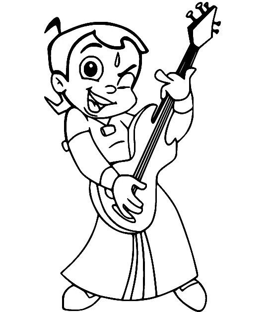 Desenhos de Chhota Bheem Para Colorir 32